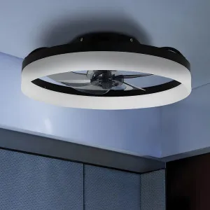 Vencha Tron High Airflow 18? DC Indoor Ceiling Fan with Tunable LED Light and Remote - Black by Vencha, a Ceiling Fans for sale on Style Sourcebook