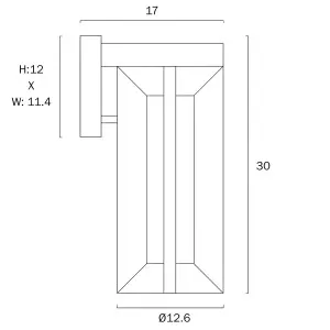 Telbix Brixon Medium Aluminium LED Outdoor Wall Light - Black by Telbix, a Wall Lighting for sale on Style Sourcebook