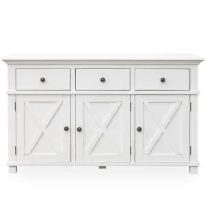 Sorrento 3 Door Hamptons 145cm Buffet White by OneWorld Collection, a Lighting for sale on Style Sourcebook