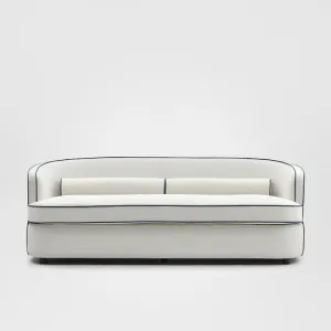 Brighton Hamptons 3 seat sofa Ivory with blue piping by OneWorld Collection, a Decorative Accessories for sale on Style Sourcebook