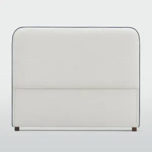 Brighton Bedhead King Ivory with Blue piping by OneWorld Collection, a Plants for sale on Style Sourcebook