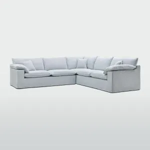 Norfolk 5 Seater Modular Sofa Beach w/White piping by null, a Plants for sale on Style Sourcebook