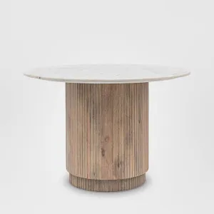 Marmo Round Dining Table 1100x1100x750mm by Gallery Home, a Christmas for sale on Style Sourcebook