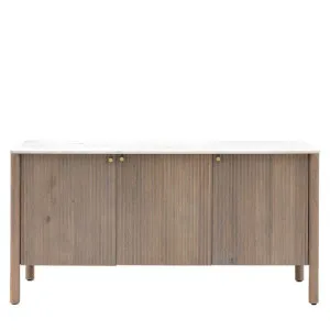 Marmo 3 Door Sideboard 1516x450x750mm by Gallery Home, a Christmas for sale on Style Sourcebook