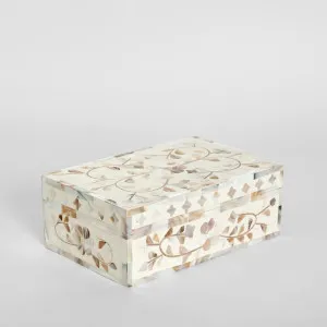 Elena Mother of Pearl Trinket Box White by Florabelle Living, a Christmas for sale on Style Sourcebook