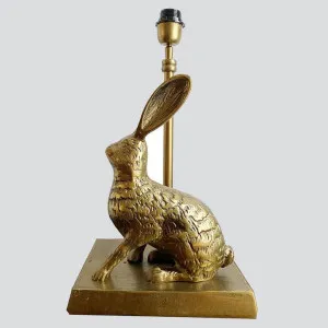 Rabbit Table Lamp Base only Antique Gold by Ruby Star, a Christmas for sale on Style Sourcebook