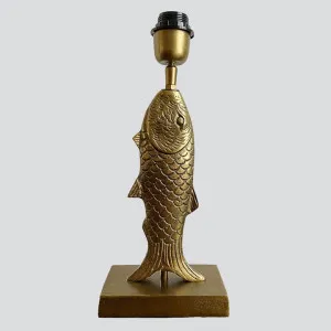 Fish Table Lamp Base only Antique Gold by Ruby Star, a Christmas for sale on Style Sourcebook
