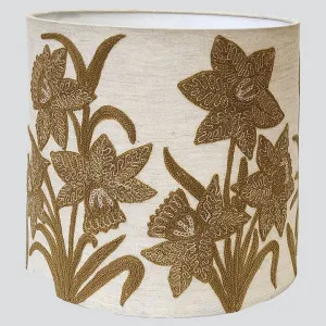 Narcissus Linen Drum Shade Butternut by Ruby Star, a Christmas for sale on Style Sourcebook