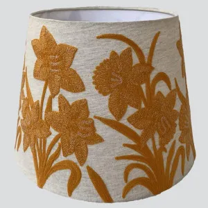 Narcissus Linen Tapered Shade Yellow by Ruby Star, a Christmas for sale on Style Sourcebook