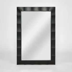 Facet Rectangle Mirror 60x90cm Black by Florabelle Living, a Plants for sale on Style Sourcebook