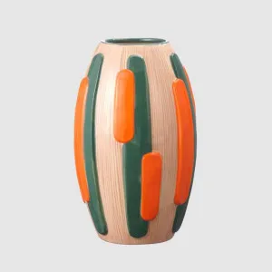 Serra Vase Green & Orange by Florabelle Living, a Plants for sale on Style Sourcebook