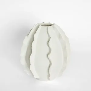 Kelp Vase White by Florabelle Living, a Decorative Accessories for sale on Style Sourcebook