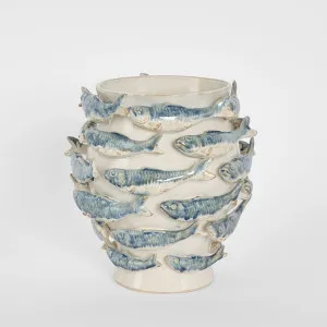 Reef Vase Blue & White by Florabelle Living, a Christmas for sale on Style Sourcebook