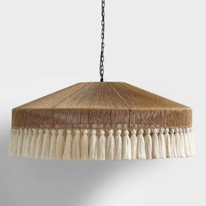 Arignon Raffia Peper and Cotton Ceiling Pendant large by Emac & Lawton, a Christmas for sale on Style Sourcebook