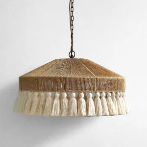 Arignon Raffia Peper and Cotton Ceiling Pendant Small by Emac & Lawton, a Christmas for sale on Style Sourcebook