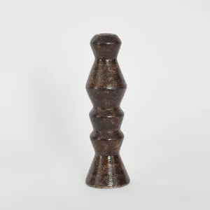 Lume Boulder Candle Stand Brown by MRD Home, a Christmas for sale on Style Sourcebook