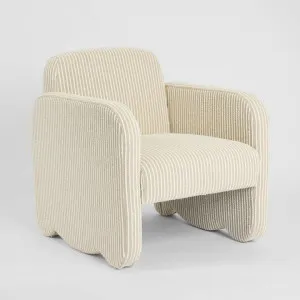 Margot Armchair Natural/White Stripe by MRD Home, a Christmas for sale on Style Sourcebook
