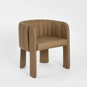 Clara Dining Chair with Arms Tan by MRD Home, a Christmas for sale on Style Sourcebook