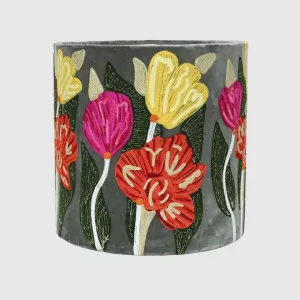Lotus Flower Drum Shade 30x30cm Grey by Ruby Star, a Christmas for sale on Style Sourcebook