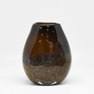 Lava Handblown Glass Vase Small Brown by Florabelle Living, a Christmas for sale on Style Sourcebook