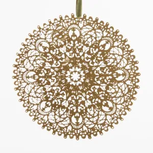 Hanging Metal Disc Decoration by Vixen & Velvet, a Christmas for sale on Style Sourcebook