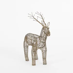 Wire Red Deer 31cm by Vixen & Velvet, a Christmas for sale on Style Sourcebook