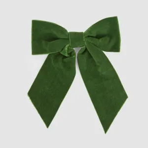 Velvet Clip On Bow Small Green by Vixen & Velvet, a Christmas for sale on Style Sourcebook