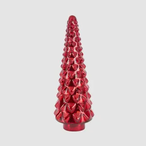 Layered Glass Cone Tree Large Red by Vixen & Velvet, a Christmas for sale on Style Sourcebook