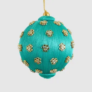 Diamante Cluster Silk Bauble Turquoise by Vixen & Velvet, a Plants for sale on Style Sourcebook