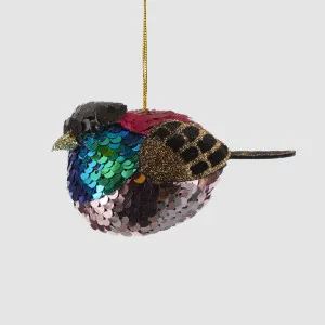 Puffy Sequin Hanging Bird Fuchsia Multi by Vixen & Velvet, a Plants for sale on Style Sourcebook