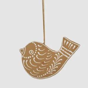 Mache Hanging Gingerbread Bird by Vixen & Velvet, a Plants for sale on Style Sourcebook