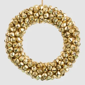 Gold Bell Wreath Large by Vixen & Velvet, a Christmas for sale on Style Sourcebook