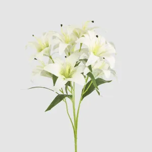 Casablanca Lily Bunch White by JMC FLORALS, a Decorative Accessories for sale on Style Sourcebook