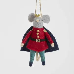 Caped Mouse Hanging Tree Decoration by Vixen & Velvet, a Christmas for sale on Style Sourcebook