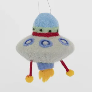 Armstrong's Spaceship Hanging Tree Decoration by Vixen & Velvet, a Christmas for sale on Style Sourcebook