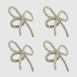 Tiffany Bow Napkin Ring Silver - Set of 4 by Vixen & Velvet, a Christmas for sale on Style Sourcebook