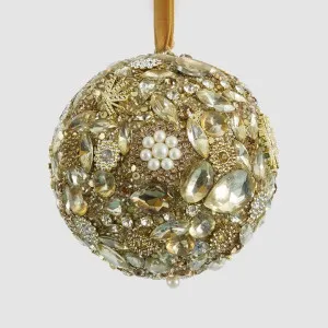 Oro Gem Bauble Gold by Vixen & Velvet, a Christmas for sale on Style Sourcebook