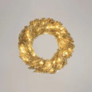 Champagne Wreath with 50 LED 60cm by Vixen & Velvet, a Decorative Accessories for sale on Style Sourcebook