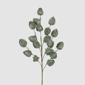 Glitter Chinese Lantern Stem Green by Vixen & Velvet, a Christmas for sale on Style Sourcebook