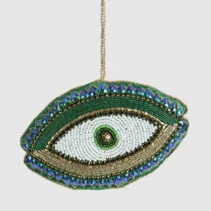 Eye Spy Green Hanging Decoration by Vixen & Velvet, a Cushions, Decorative Pillows for sale on Style Sourcebook