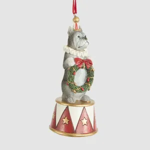 Alfie Circus Dog w. Wreath Decoration by Vixen & Velvet, a Lighting for sale on Style Sourcebook