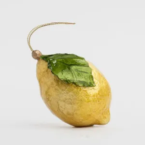 Capiz Handpainted Lemon Decoration by Vixen & Velvet, a Plants for sale on Style Sourcebook