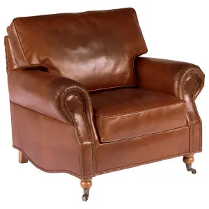 Stamford Leather Armchair, Vintage Whiskey by Schots, a Chairs for sale on Style Sourcebook