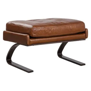 Marcel Leather Ottoman, Havana Brown by Schots, a Ottomans for sale on Style Sourcebook