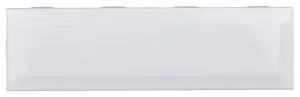 Glazed 240x69cm Wall Tile Bevel, Gloss White by Schots, a Encaustic Tiles for sale on Style Sourcebook