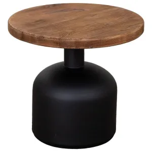 Morency 50cm Reclaimed Pine Round Side Table, Natural by Schots, a Tables for sale on Style Sourcebook