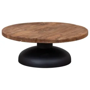 Morency 90cm Reclaimed Pine Round Coffee Table, Natural by Schots, a Tables for sale on Style Sourcebook