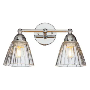 Summit 2 Light Wall Bracket, Chrome by Lighting Inspirations, a Wall Lighting for sale on Style Sourcebook