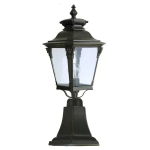 Transit Medium Outdoor Pillar Mount, Antique Bronze by Lighting Inspirations, a Fixed Lights for sale on Style Sourcebook