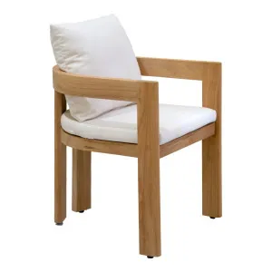 Corsica Teak Dining Chair with Cushion, Natural by Schots, a Chairs for sale on Style Sourcebook